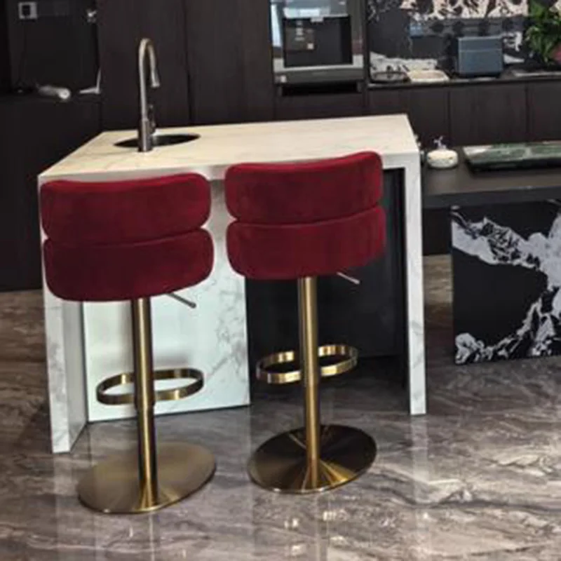 الشمال الفاخرة بار البراز الحديثة مصمم الكمبيوتر كراسي بار قابل للتعديل الحد الأدنى مريحة Sillas الفقرة Comedor بار الأثاث #4