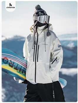 ג'ון סנו 2025 ג'קט סקי חדש לחורף לגברים ונשים, נושם, עמיד למים, בגדי סנובורד לספורט חוץ, מעיל סקי חם