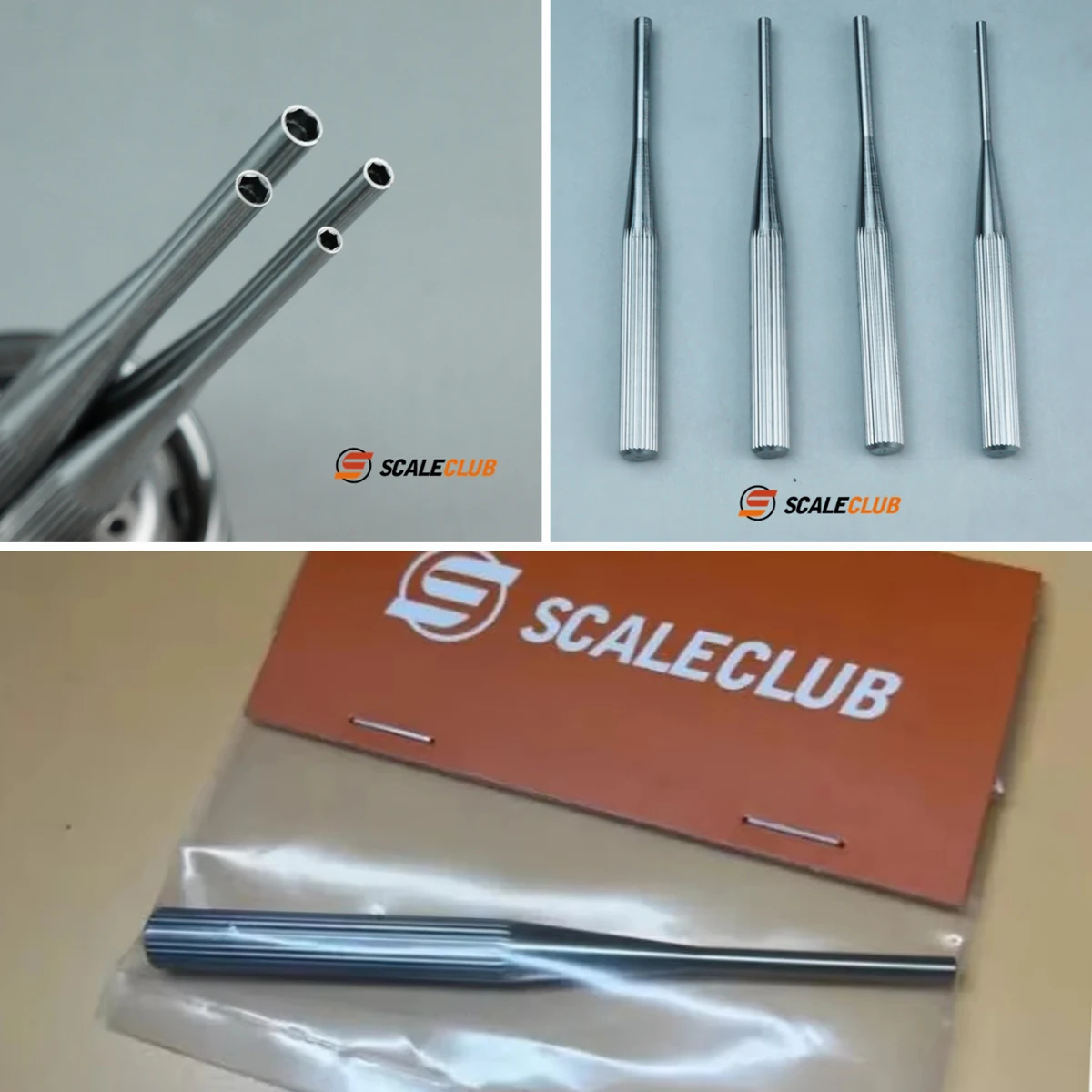 Scaleclub Stainless Steel Hexagonal Screw Sleeve 1.5 to 4.0MM Tool for 1/14 Tamiya Lesu RC Tractors Dump Truck Car DIY Parts Toy