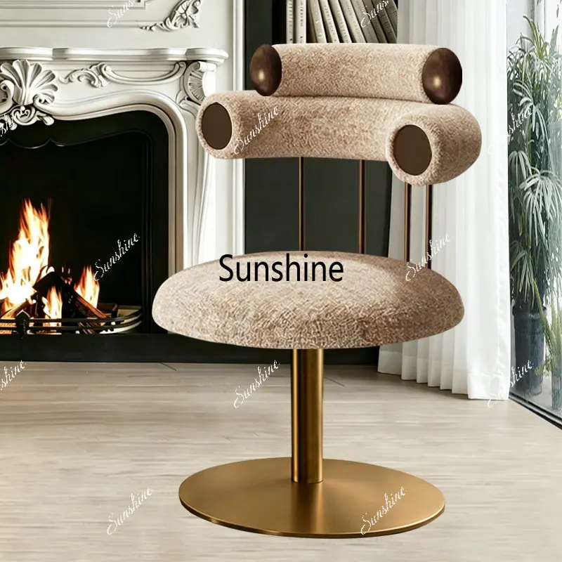 French makeup dressing stool design modern simple retro bedroom