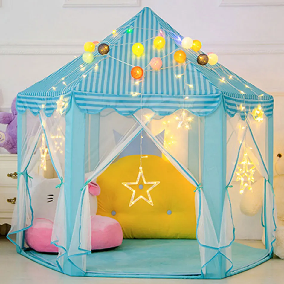 Portable Children\'s Tent for Kids Tent Toys Girls Princess Castle Tipi Infantil Children\'s House Vigvam Teepee Baby Tent Gifts