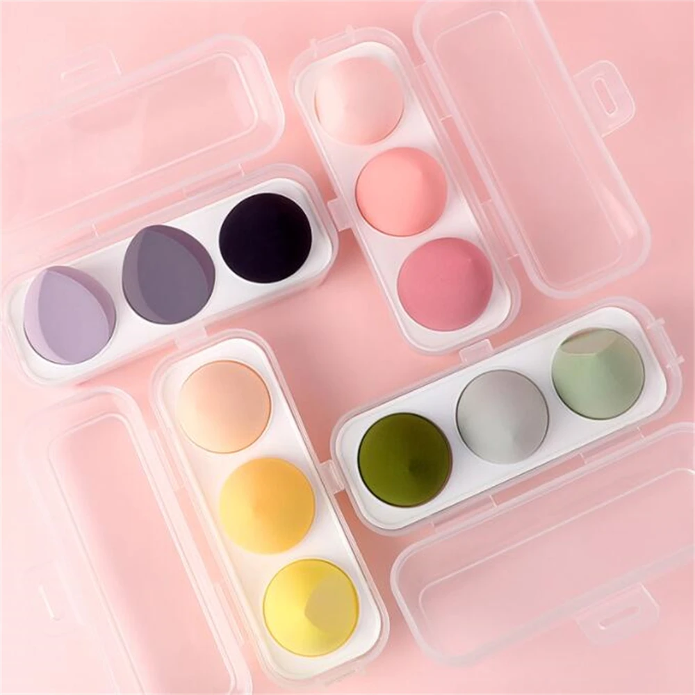 3/4pcs Soft Makeup Sponge Blender Beauty Egg Cosmetic Puff Foundation Sponges Powder Puffs Make Up Accessories Beauty Tools