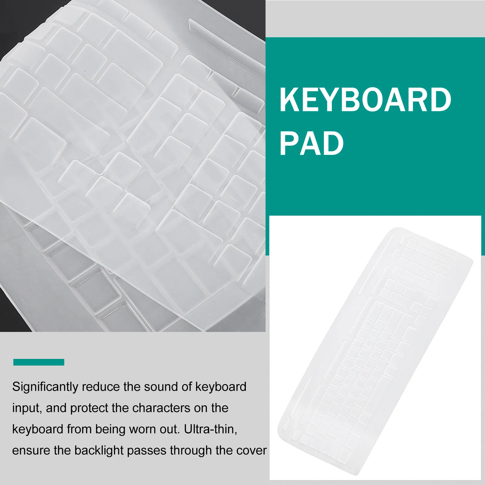 

Silicone Keyboard Cover Skin Compatible Mk330 High-Quality Long-Lasting Non-Deformable Refreshing Feel Keyboard Skin