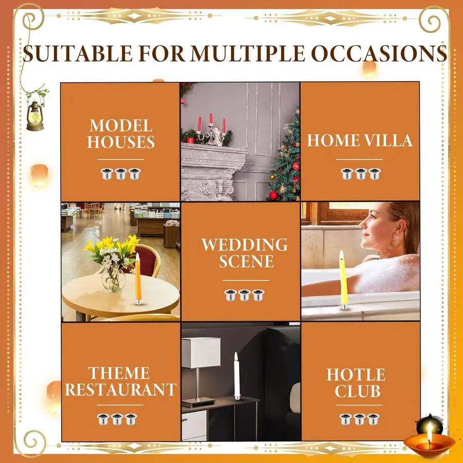 300 упаковок серебряных металлических подсвечников Хануки с круглым плоским основанием, используемые с чашками-канделябры Менора, многоразовые защитные приспособления для части