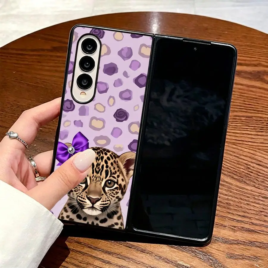 Stripe Litter Tiger Case for Samsung Galaxy Z Flip 7 6 5 4 3 Z Fold 7 6 5 4 3 Phone Cover view 6