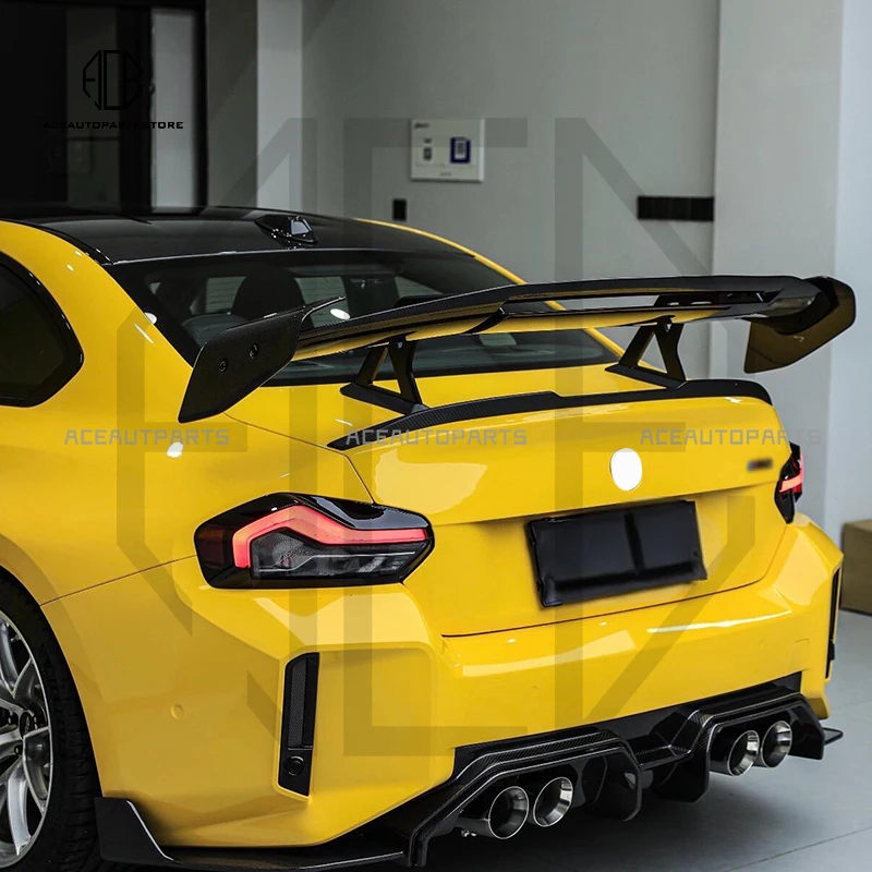 

Заднее крыло из сухого карбона 2020+ AD M2 M3 M4 для BMW G87 G80 G82, спойлер на багажник из препрег-карбона для BMW G8X