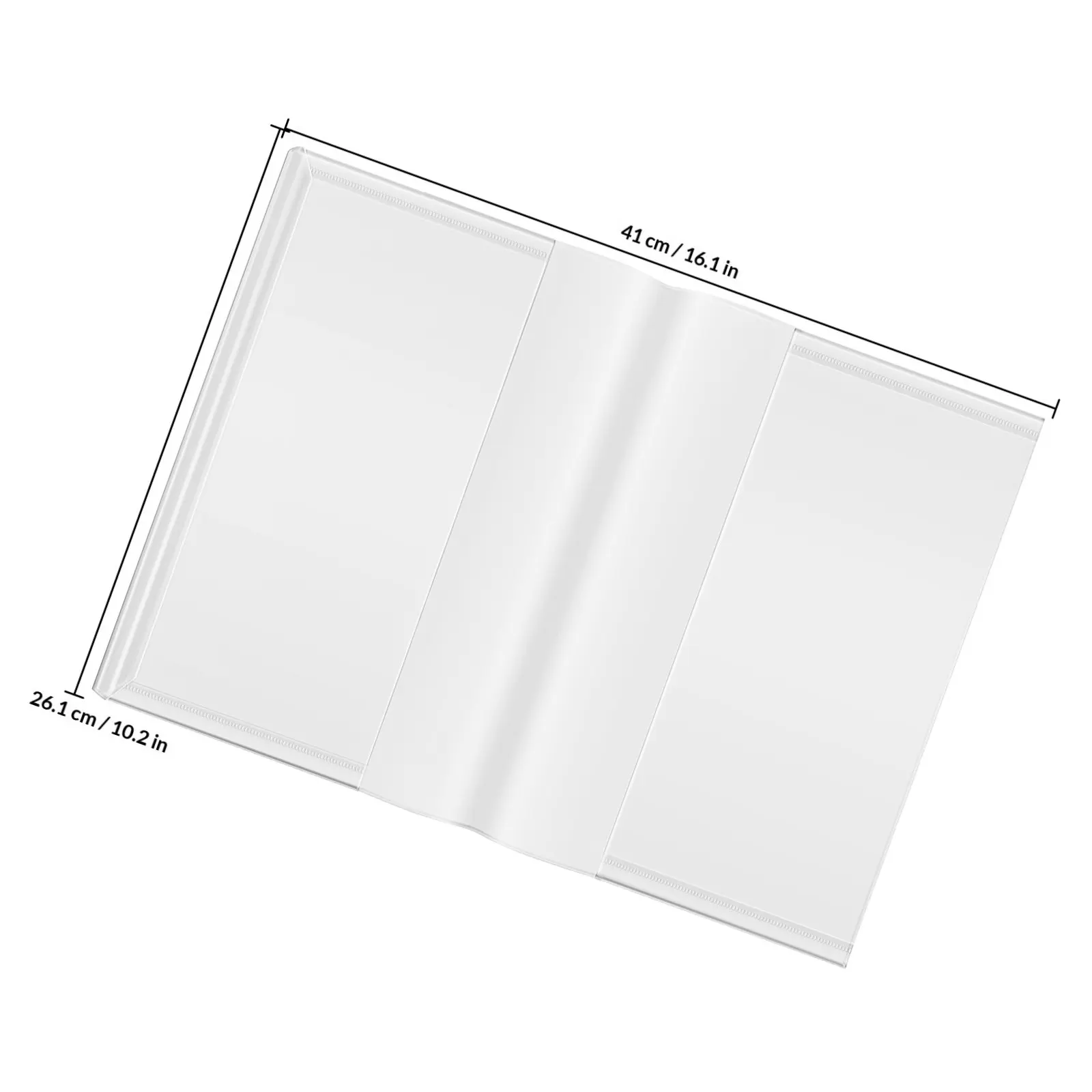 10Pcs Waterproof Book Covers Clear Transparent Reusable Textbook Protectors for Students School Notebook Magazine Cover