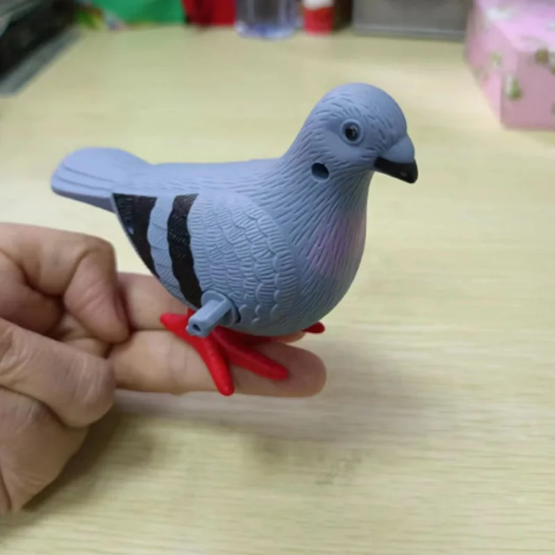 Pigeon Wind Up Toys Dove Clockwork Pigeon Toys for Kids Jumping Simulation Early Pigeon Clockwork Toys Kid Mini Pigeon Toys