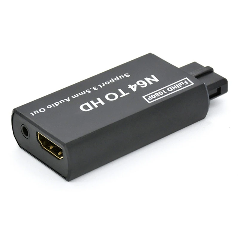 DISOUR 1080P N64 to HDMI-compatible Converter Game Adapter Plug and Play HD Cable Adapter for Nintendo 64/NGC/SNES Accessories