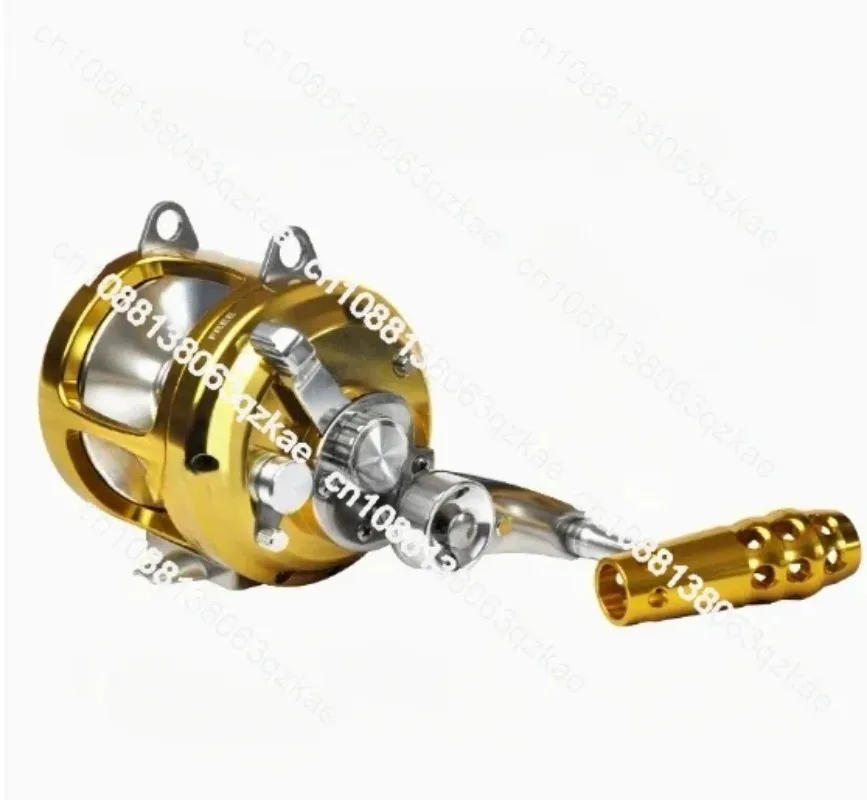 2 Speed Heavy Duty 50w 80w Full Metal shark Tuna Fishing Reels Deep Sea Ocean Boat Saltwater Big Game Trolling Reel