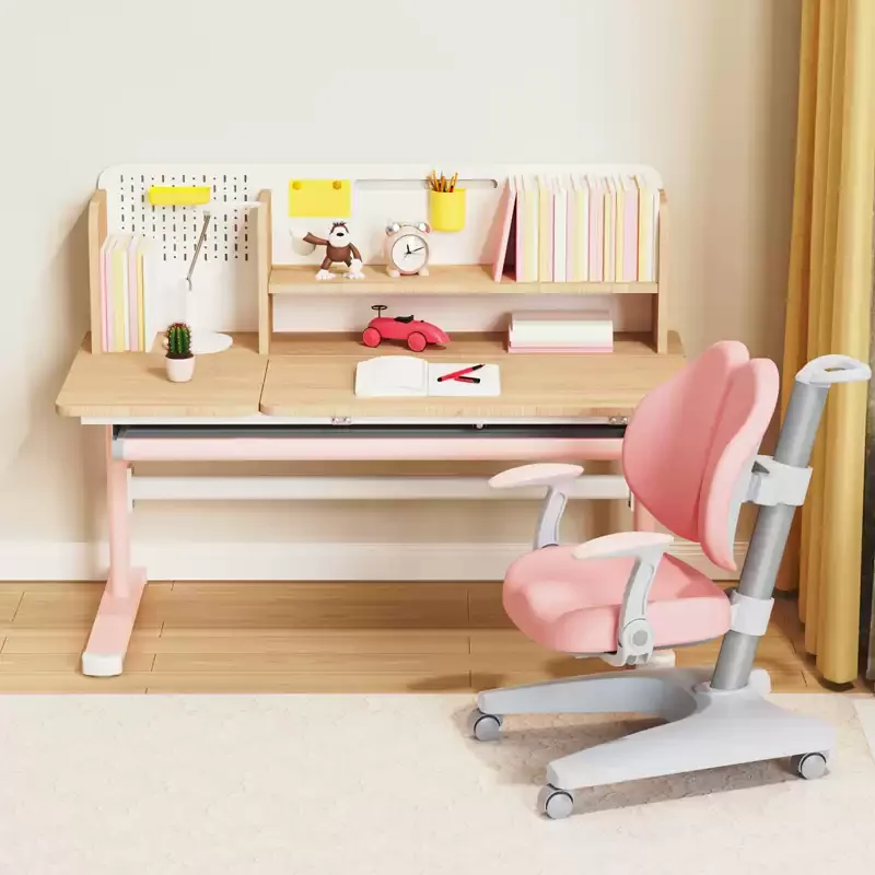Mi Ge Children's Learning Table Lifting Table and Chair Set Correction Sitting Position Solid Wood Environmental Protection