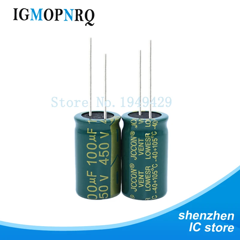 5 sztuk wysokiej jakości 450V100UF 18*30mm 100UF 450V kondensator elektrolityczny