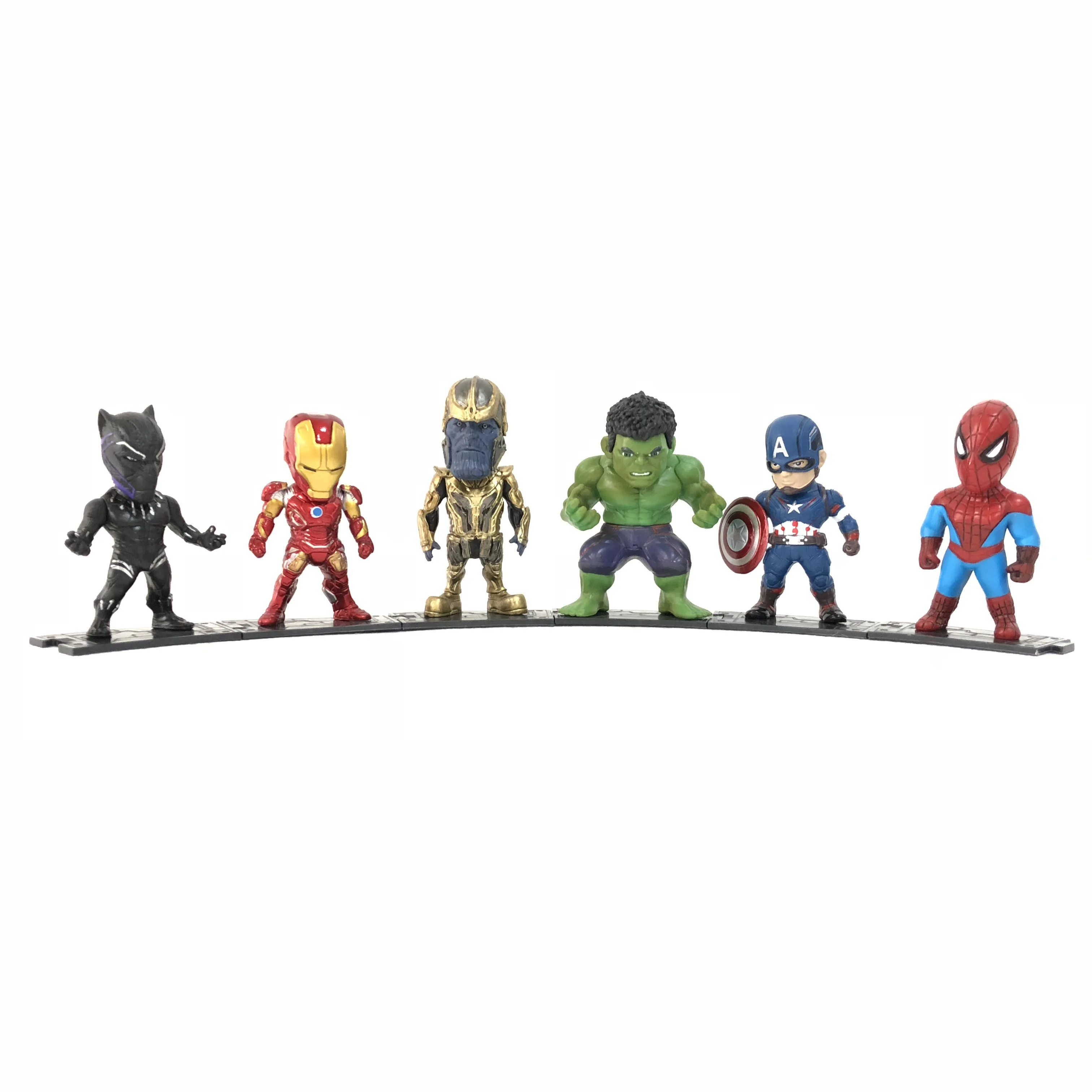 Disney Marvel Action Figure Spiderman Hulk Kids Toys Anime Model Iron Man Thor Kids Cake Decoration Figure Doll Gift Toy Kids