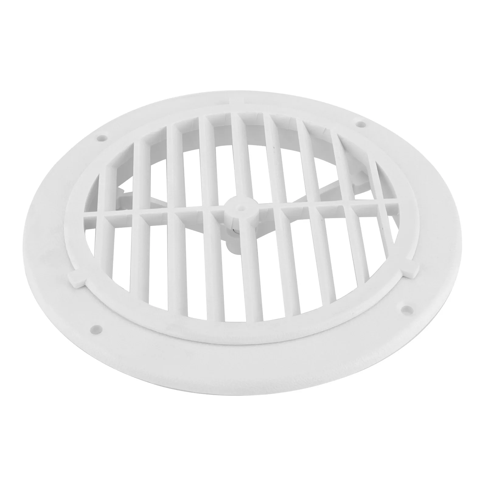 Marine HVAC 164mm/6.5in Air Vent Cover Adjustable Wind Direction Round White for Yachts Boats RVs Bathrooms Ventilation Defender