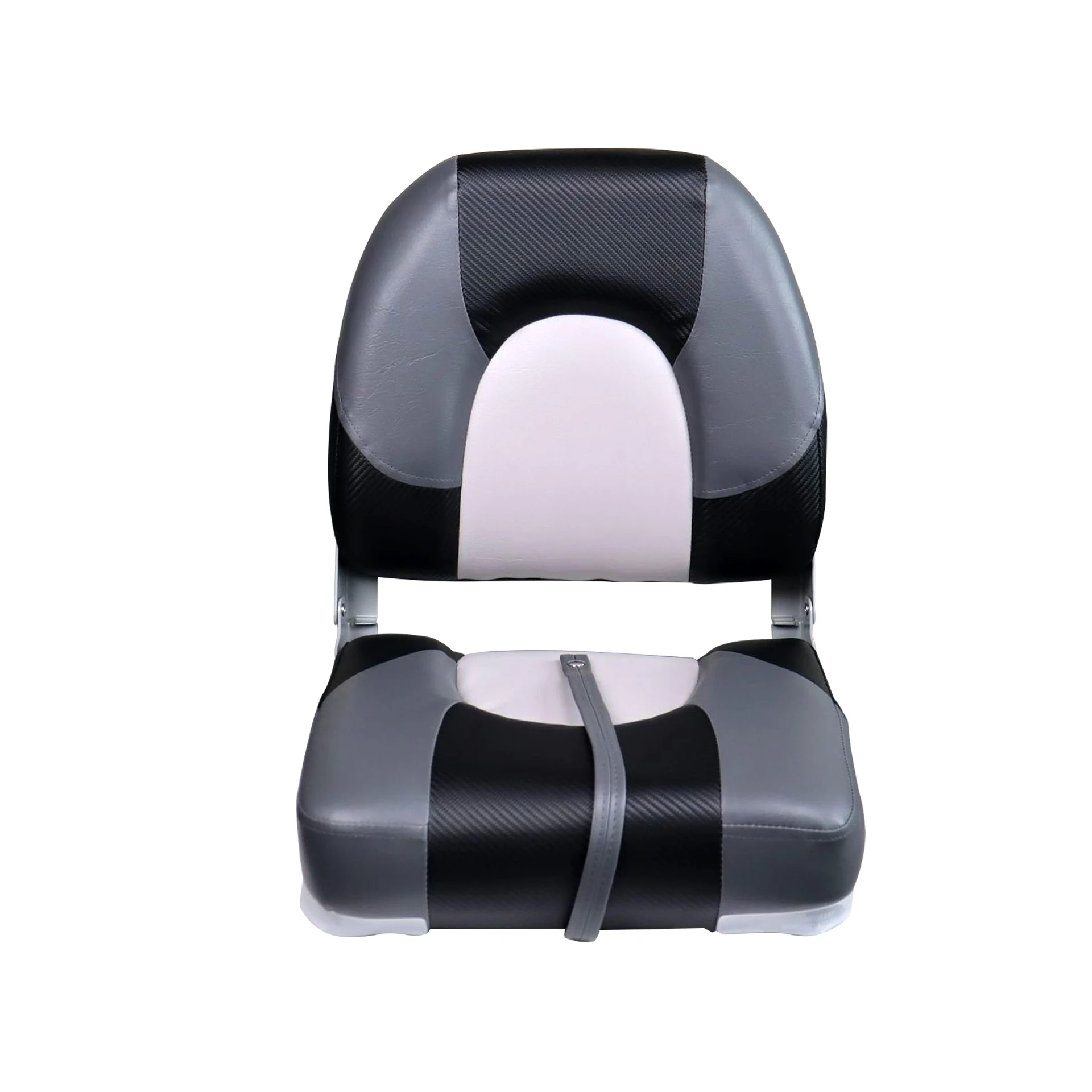 ISURE Low Back Folding Boat Chair Blue Black PU Leather Waterproof Sunscreen Multifunctional Yacht Car Fishing