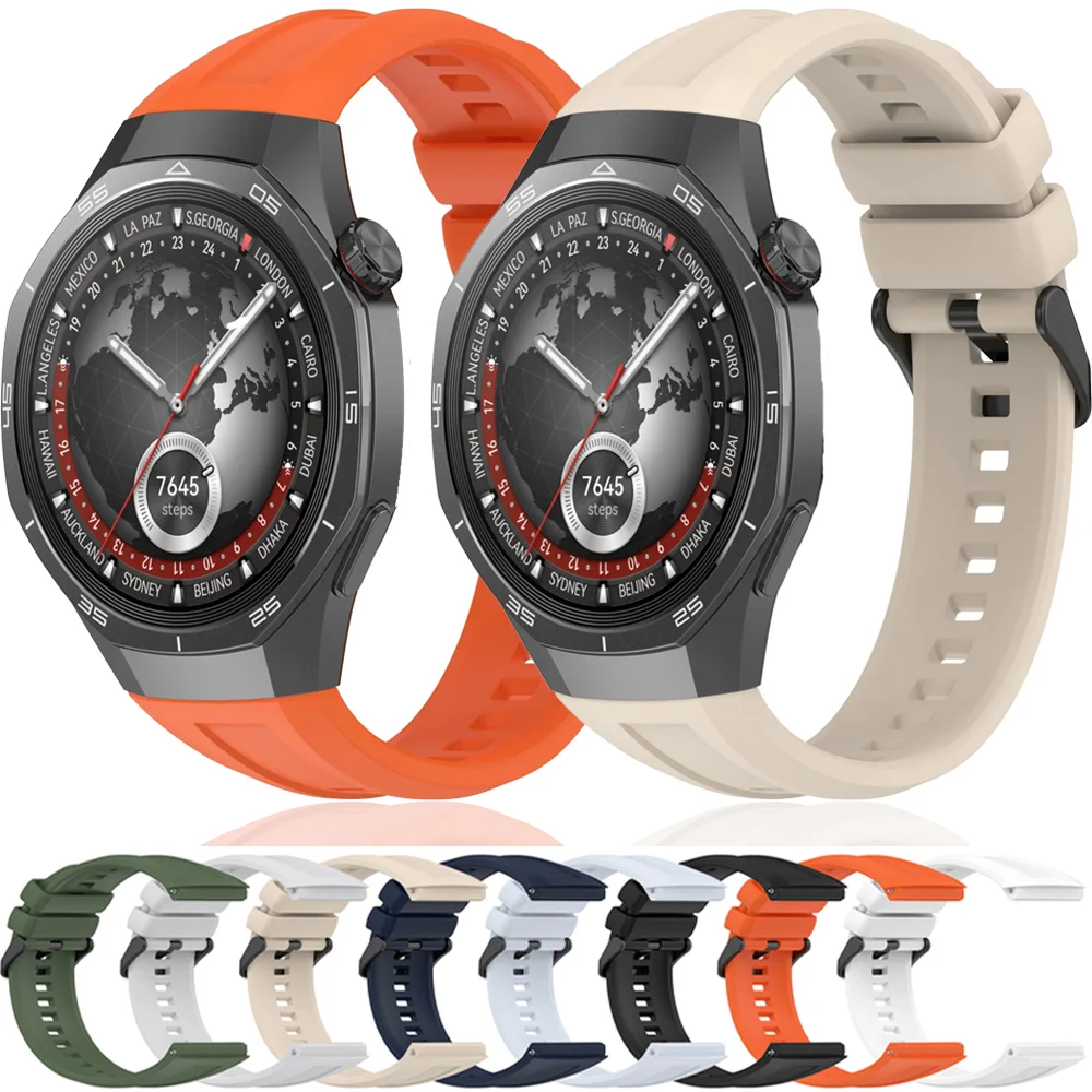 Cinturino sportivo ufficiale in silicone per Huawei Watch GT5 Pro 46mm cinturino traspirante cinturino Huawei Watch GT5 Pro 46MM Correa belt