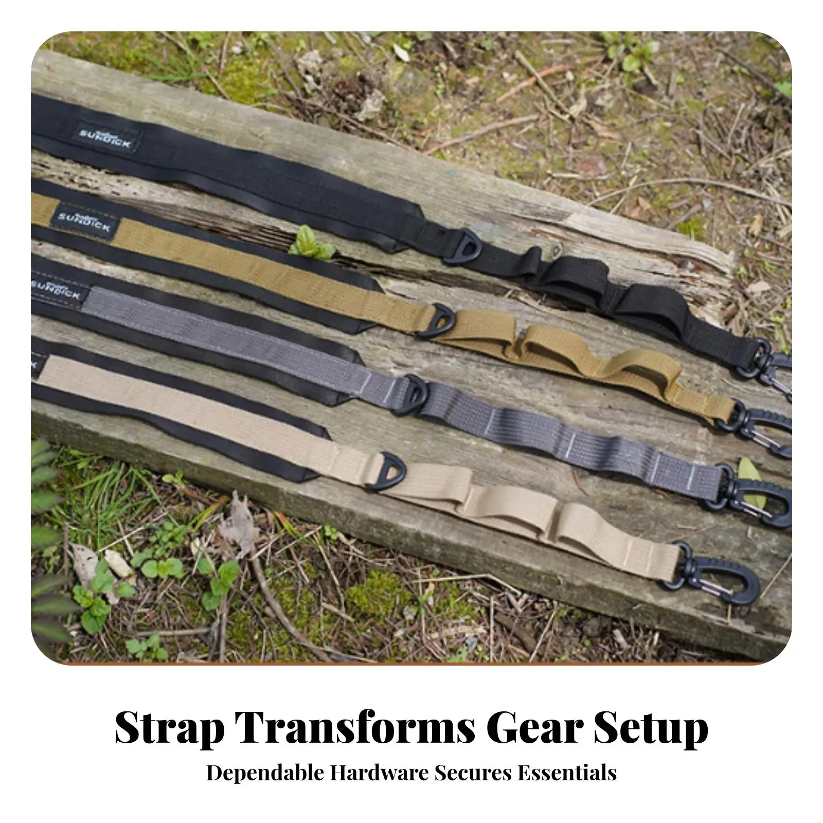 MOLLE Shoulder Strap Shoulder Strap with Clips Strap Accessory Long-Lasting Woven for Hikers, Hiking, Camping