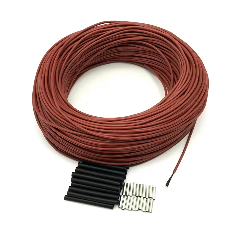 10m to 100m 12K 33ohm Infrared Carbon Heating Cable Electric Warm Floor Heating Wire