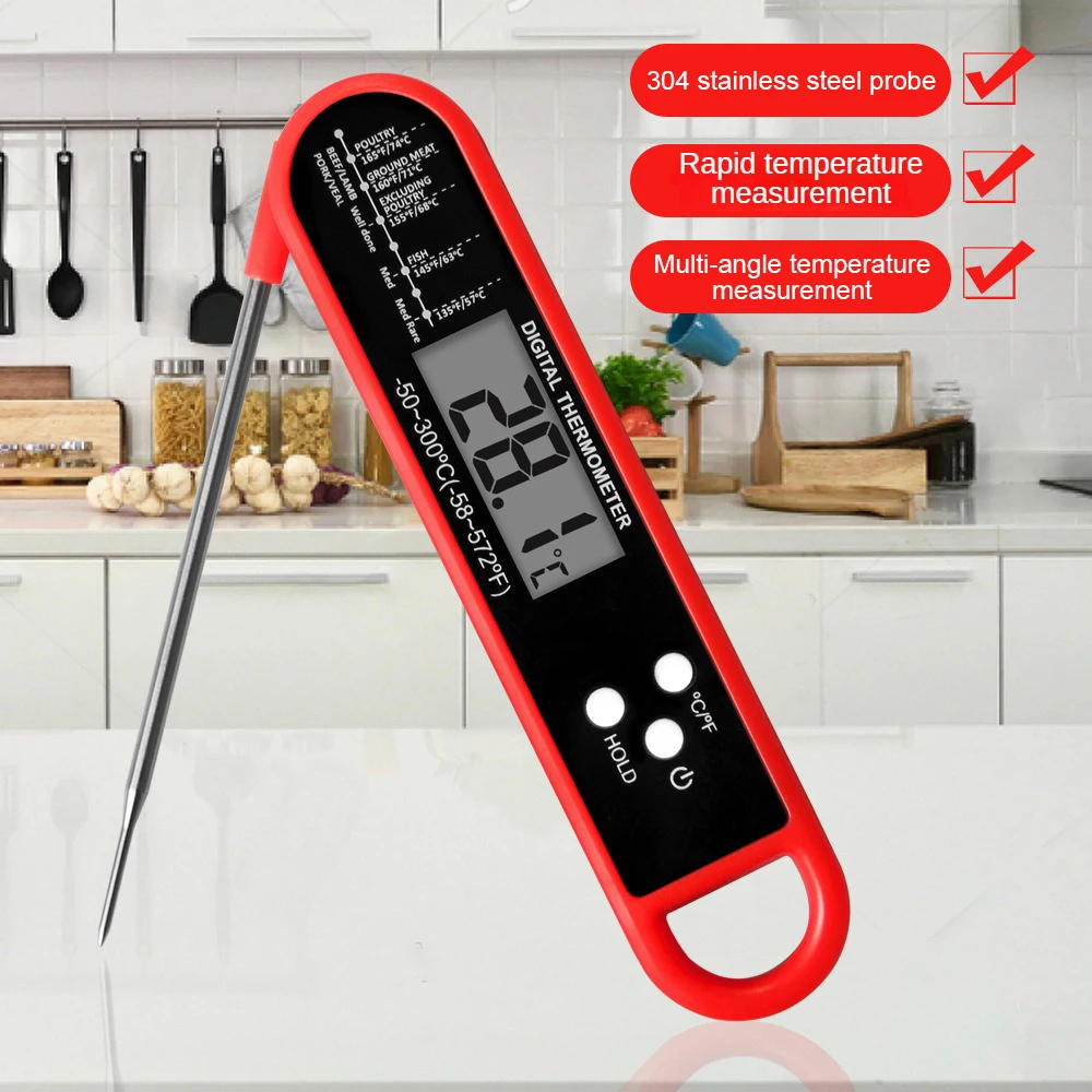 Electronic Thermometer Foldable Practical Highly Durable Popular Multifunctional Best Seller Professional Cooking Tools Portable