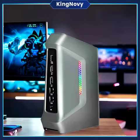 14th AI Gaming Mini PC Intel Ultra7 155H Ultra5 135H 16C/22T Thunderbolt4 2xDDR5 2xPCIe 2x2.5G LAN Windows 11 RGB Computer WiFi6
