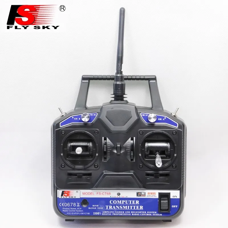 

FLYSKY FS-CT6B helicopter fixed wing glider multi axis 6-channel transmitter remote control with receiver