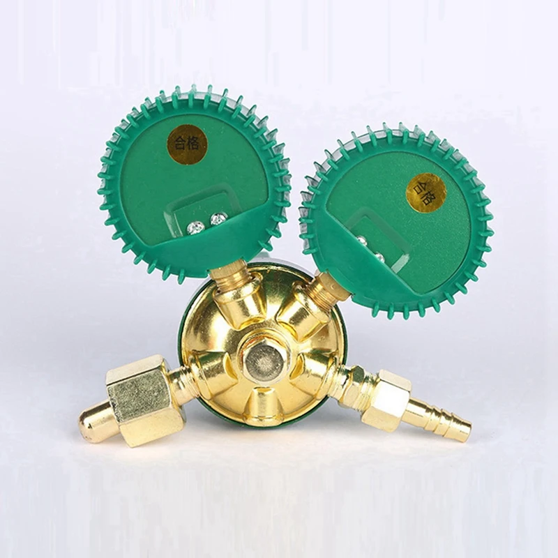 M12K-2X reguladores de garrafa de gás oxigênio o2 reduzindo inalador de pressão acetileno regulador de medidor duplo regulador de tanque de oxigênio