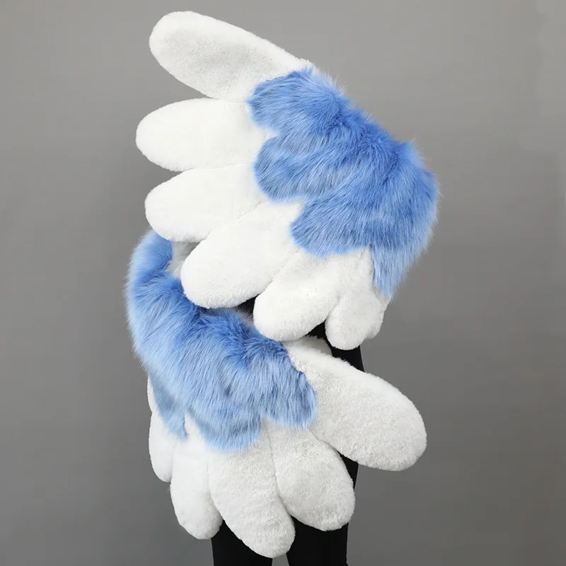 

Plush Fur Fursuit Bird Wings Cosplay Simulation Feather Wing Paw Comiket Kigurumi Animal Costume Exhibition Props