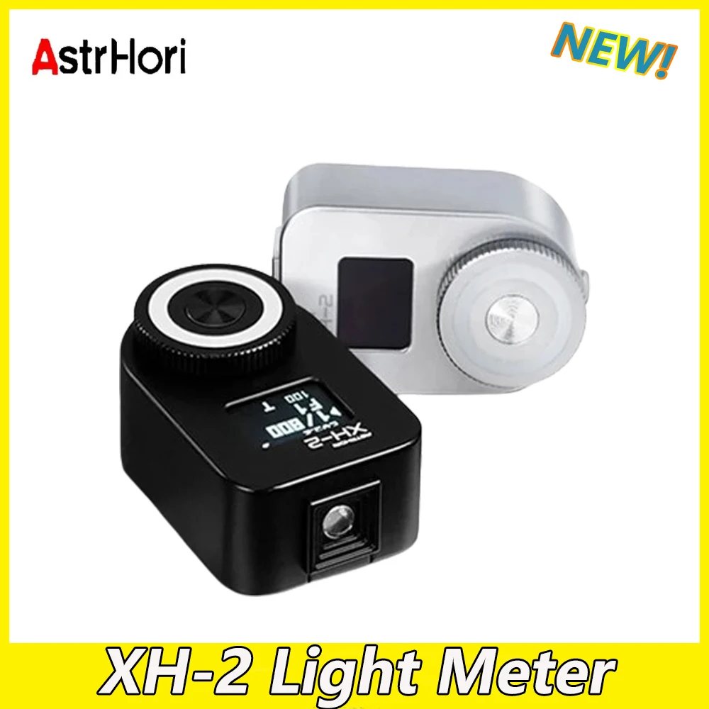 AstrHori XH-2 Camera Light Meter OLED Display Real-time External Hot Cold Shoe Fixing Shutter ISO for Camera Photography