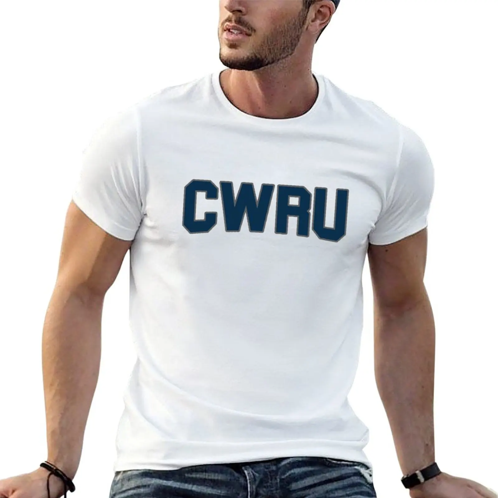 Case Western Reserve Collegiate Block T-Shirt Sweat Absorbing Sports Tee Shirt