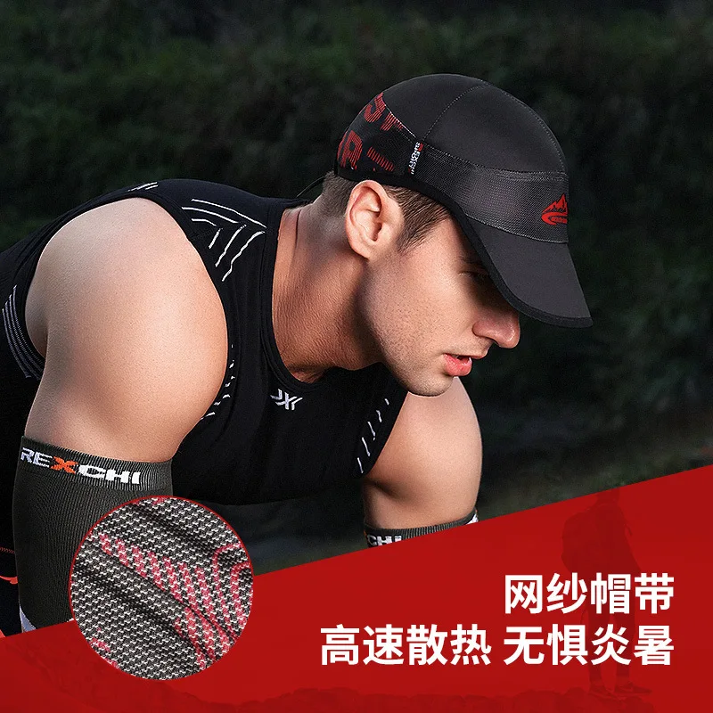 Competition Hat Sunshade Marathon Running Hat Male Lightweight Elastic Breathable Quick Drying Sports Hat Baseball Cap Women Men