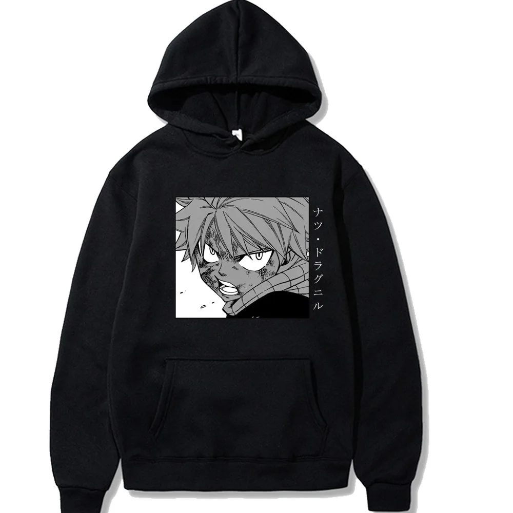 الجنية الذيل انمي ياباني هوديي موضة كم طويل بلوزات المرأة عادية Harajuku الشارع الشهير البلوفرات سوداديراس