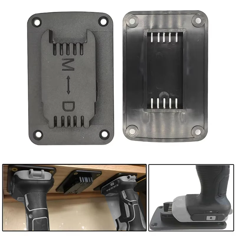 For Dewalt/Milwaukee 14.4/18V/20V Battery Power Tools Holder Tool Storage Rack Wall Mount Tool Bracket Fixe Device with Screws