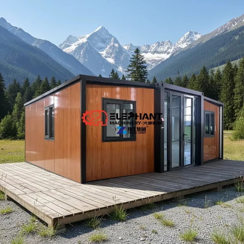 20ft 40ft Prefab Expandable Container Houses Prefabricated Foldable Expanding Container Homes Portable Tiny House 2 3 5 Bedrooms