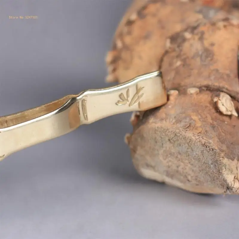 Weihrauch Pinzette Kupfer Bambus Abschnitt Rückfluss Kegel Rückfluss Kegel Weihrauch Clip für Pick Up Halten Transfer Rückfluss