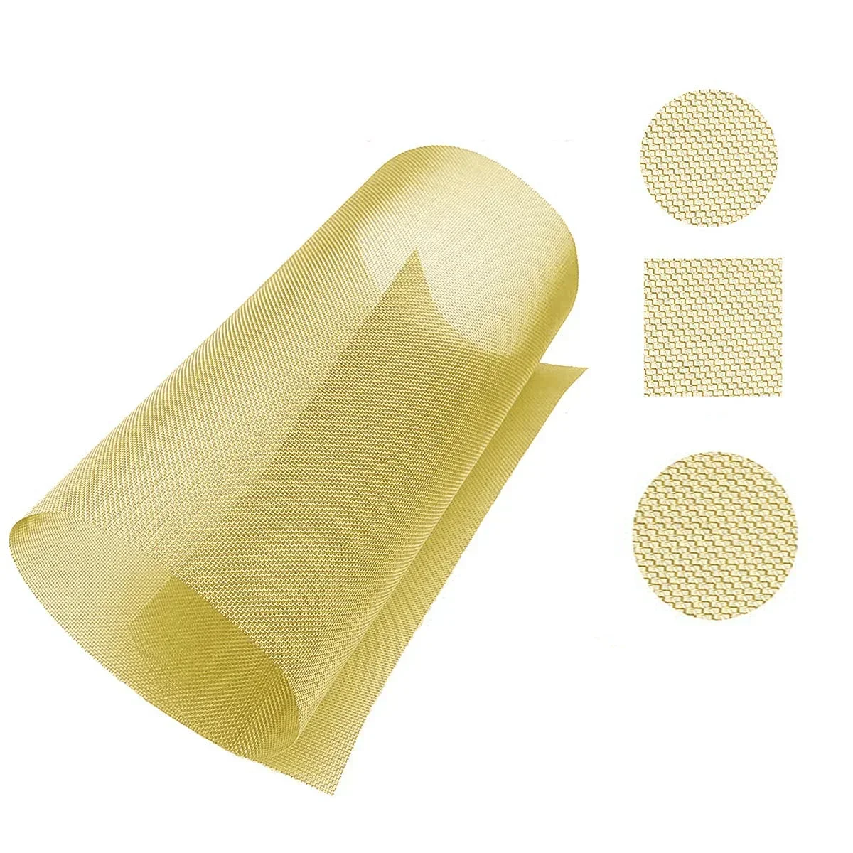 1Pcs Brass Wire Mesh 15x15/30x30/30x90cm,20-200 Mesh Braided Coppers Filter Gauze Screen for Filtration Strainer Craft
