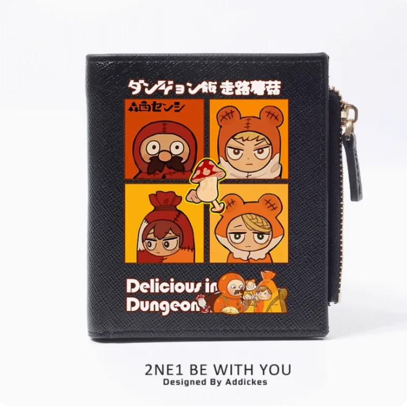 Anime köstlich in Dungeon Reiß verschluss Mode Brieftaschen Pu Geldbörse Karten halter Geld Tasche Geschenk B1416 Cosplay