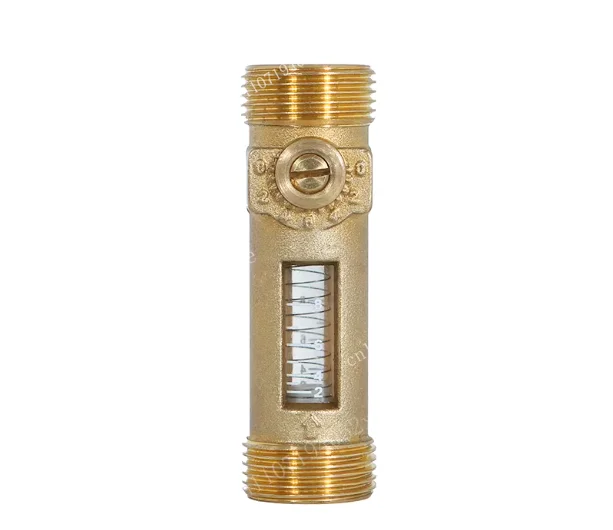Dn20 dn25, visual control adjust flow 2-30l/min spring type flowmeter balance ball valve
