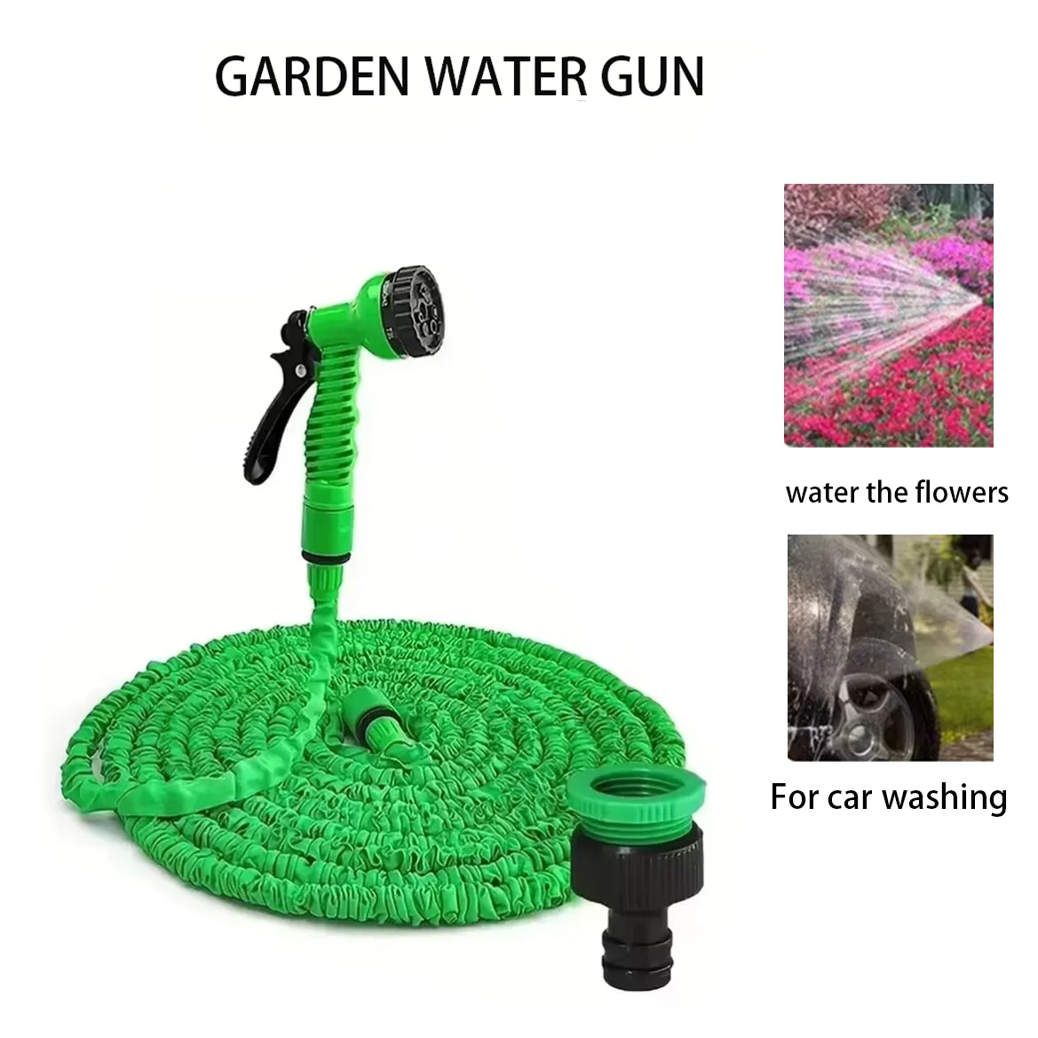 Manguera mágica expandible, 7 funciones de pulverización de agua, alta presión, lavado de coches, riego de jardín, pistola de agua, manguera Flexible para patio de césped doméstico