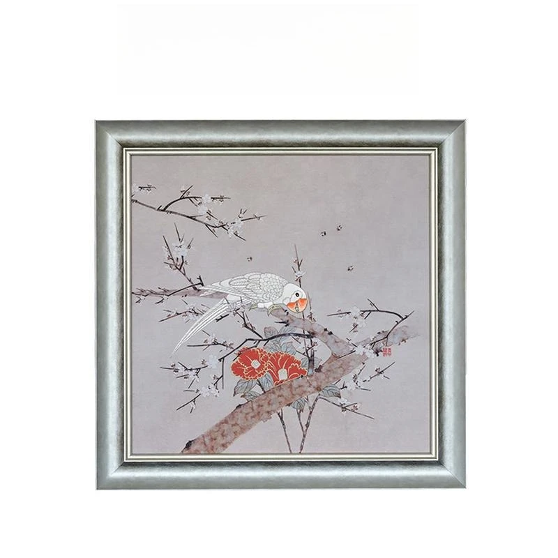

Three-dimensional embroidery, happy eyebrows, new Chinese style, living room, wall bedroom