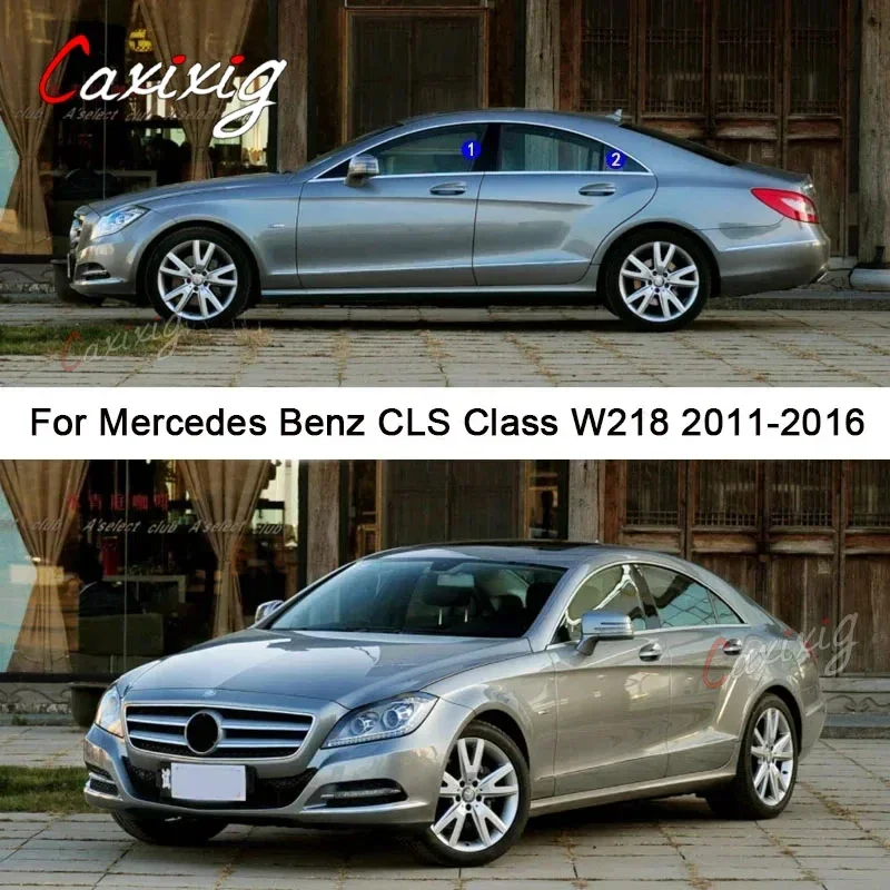 

Для Mercedes Benz CLS Class W218 2011-2016 автомобильный ПК материал, крышка стойки, отделка двери, окна, молдинг, наклейки, аксессуары для пластин