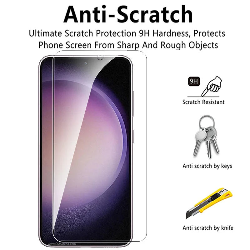 3 uds vidrio protector para samsung galaxy S23 S22 S21 S 23 Plus 5G protectores de pantalla de vidrio templado armadura películas de protección de seguridad