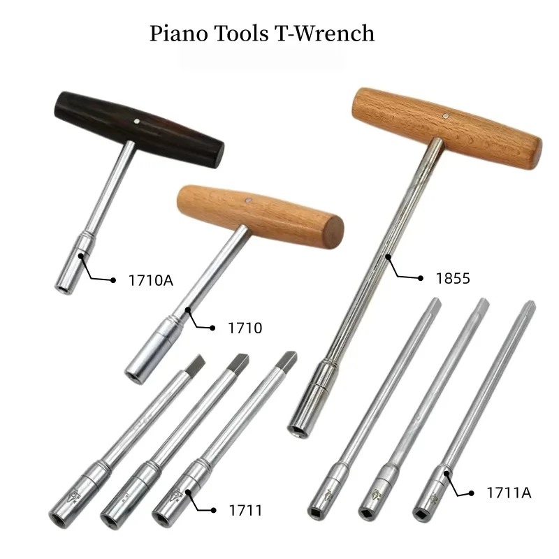 Piano Repair Tuning Removal Tuning Pin Wrench Soundboard Refurbishment Tools T-Wrench Extended 1710 1711