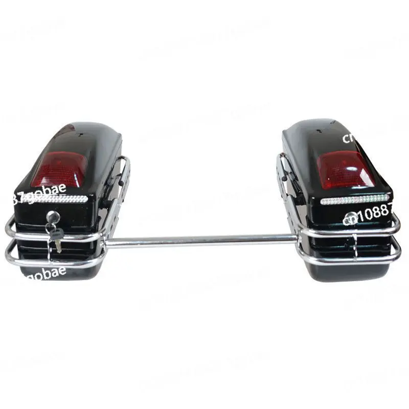 K6 motorcycle side box two boxes three boxes side hanging box side  modified   tail box with lamp ABS hanging