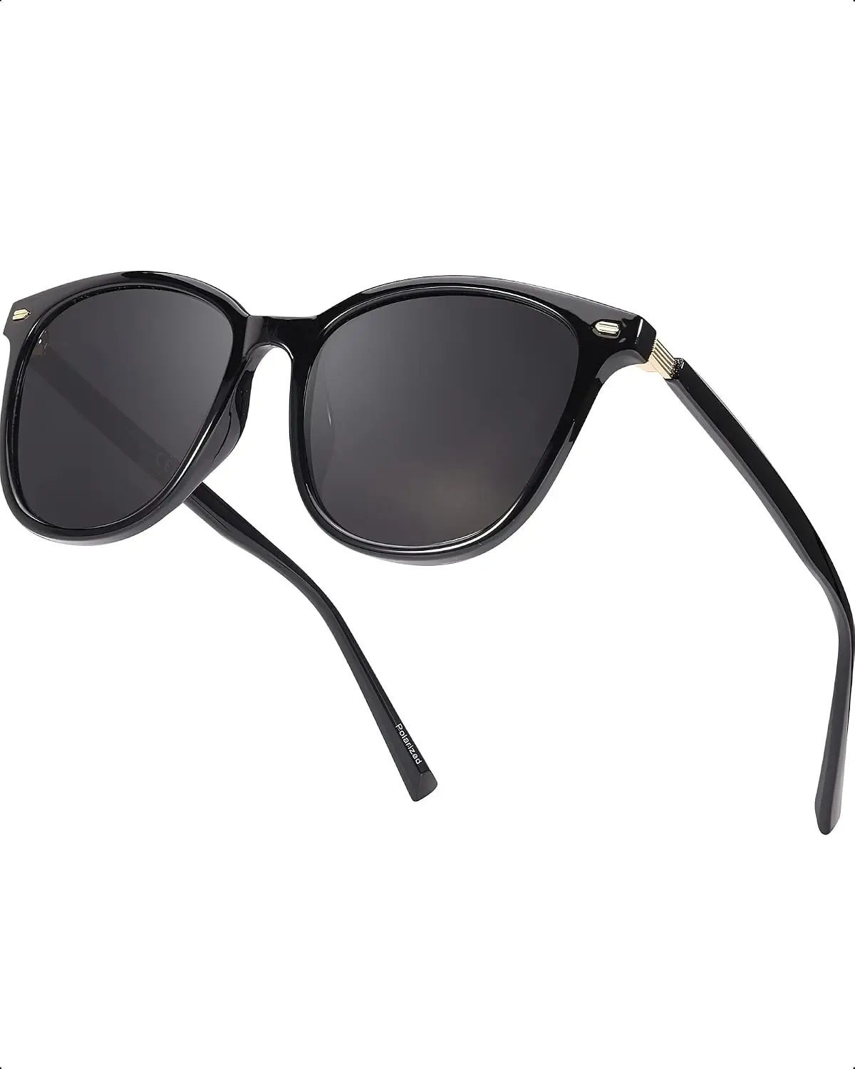Women's Polarised Sunglasses with Oversized Retro Mirrored Lens