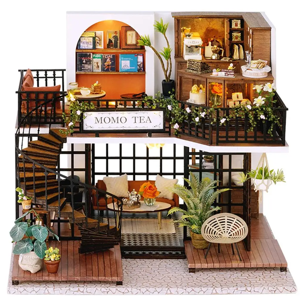 DIY Miniature Dollhouse with Furniture Kit for Increasing Creativity Girl