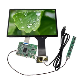 10.1 인치 2K 디스플레이 용량 성 터치 모듈 키트 IPS HDMI 호환 LCD 모듈 자동차 라즈베리 파이 3 게임 10 포인트 터치 모니터