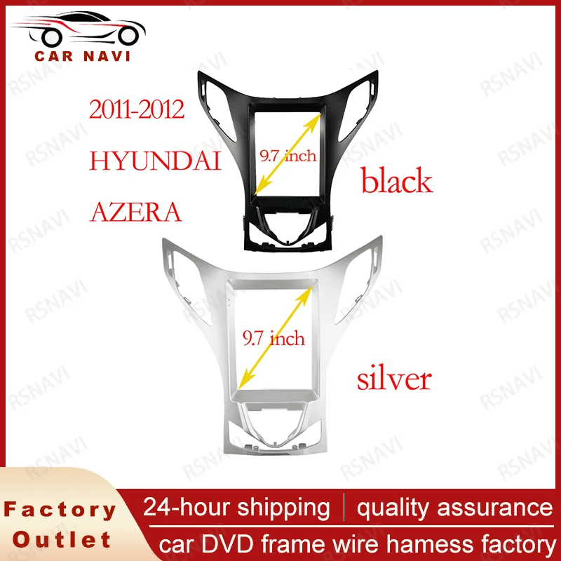 

RSNAVI Автомобильная рамка, фабрика, стиль Φ Tesla, Android, радио, аудио, приборная панель, комплект для Hyundai Azera 2011-2012 2 DIN