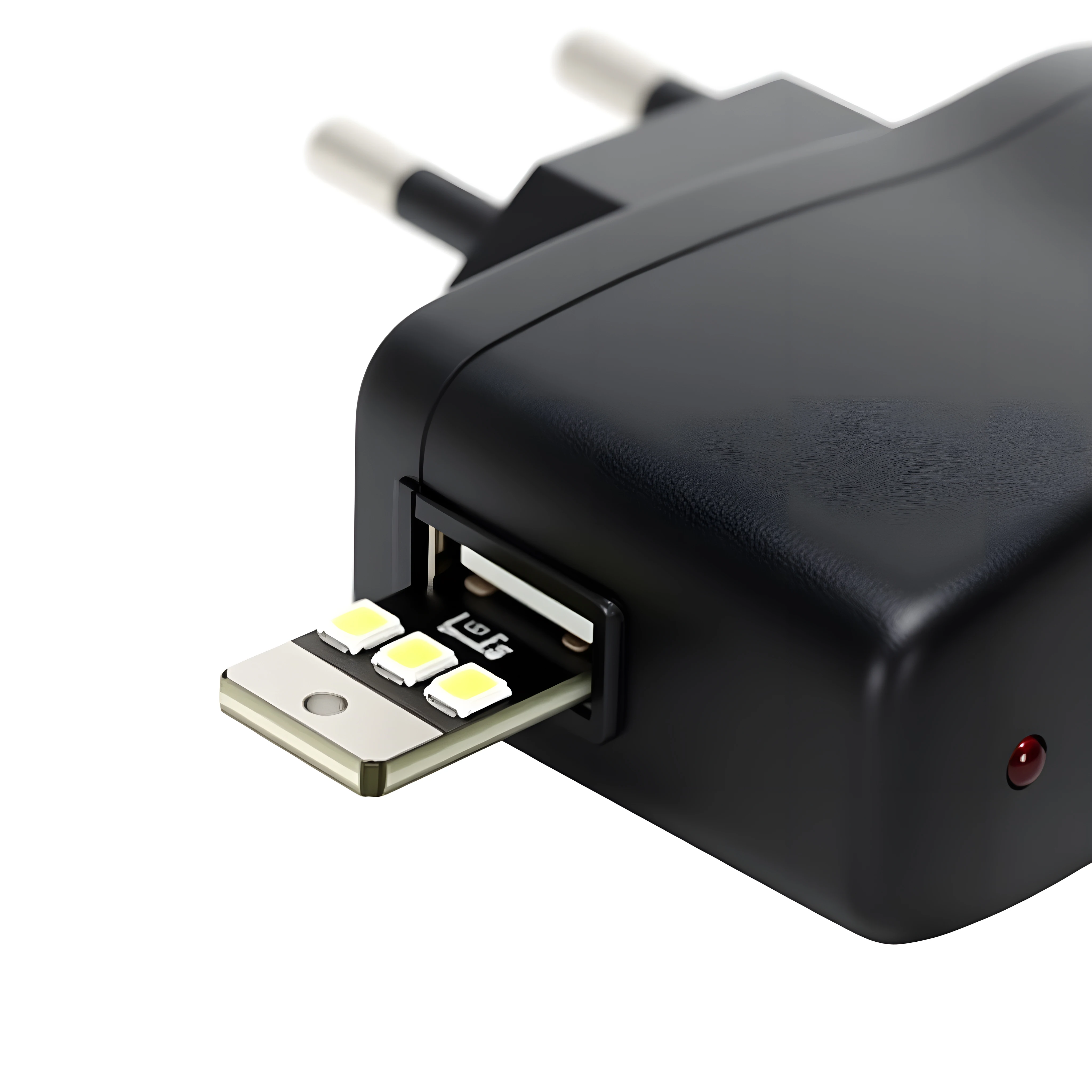NOWOŚĆ 2026 20 szt. Mini Lampka Nocna LED USB Zimna Biel 5V 3 LED SMD2835 Lampka do Czytania Przenośna Lampka Brelok Gniazdo Żarówki, Oświetlenie Komputerowe