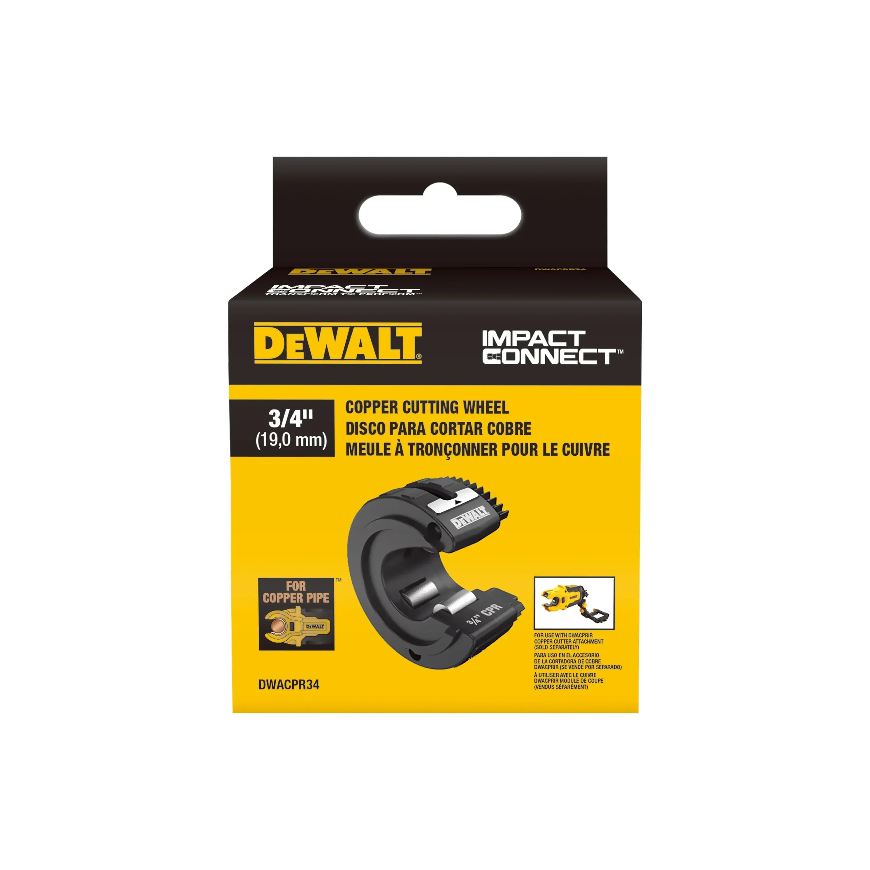 DEWALT DWACPR12 DWACPR34 DWACPR10 Impact Connect Copper Cutter Wheel Power Tool Accessories For DWACPRIR