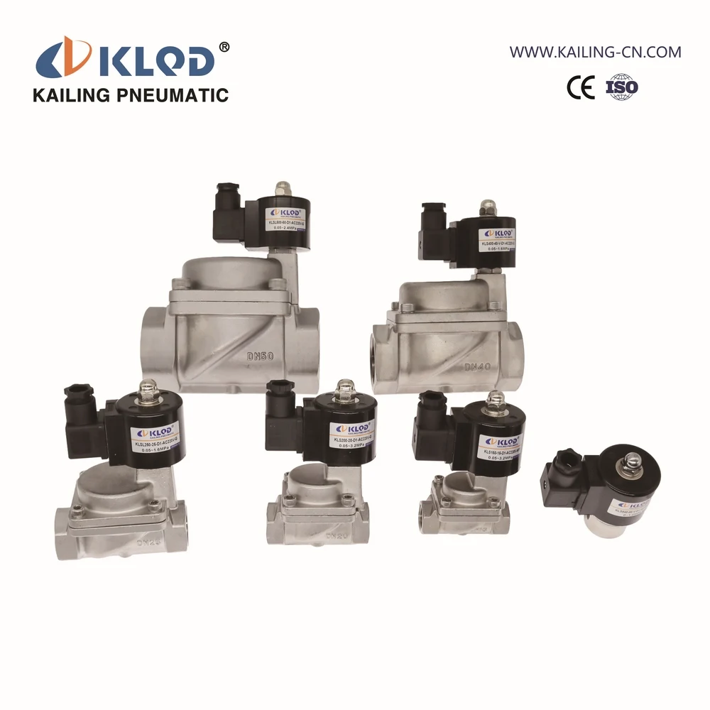 Stainless steel solenoid valve for energy storage equipment normally closed solenoid valve, KLQD brand KLS series